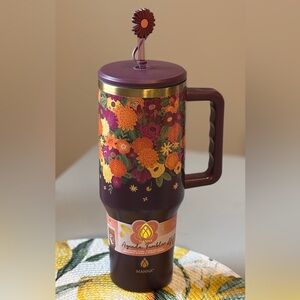 Manna 40 oz Fall Floral Travel Mug